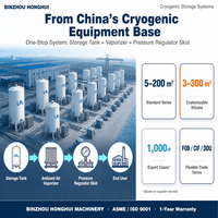 Réservoir cryogénique isolé d'occasion pour stockage multi-gaz en vrac (GNL, LYN, LOX, LAR, CO2) – Vente directe usine de gaz industriels en gros