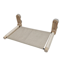 Balcon personnalisé sans fil pliant en bois chat fenêtre hamac pile chat fenêtre perchoir habitat hamac