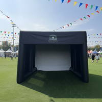 Enceinte de simulateur de golf gonflable sur mesure pour jardin, club sportif et centres d'entraînement