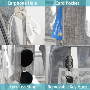 <span class=keywords><strong>Mochila</strong></span> de plástico transparente y resistente para chica, bolso escolar de PVC transparente, a la moda, para ordenador portátil - Product Image 3