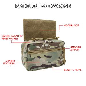 กระเป๋าคาดอกแบบใช้ซ้ำได้ ทำจากไนลอน 1000D ความหนาแน่นสูง ป้องกันการฉีกขาด สำหรับเสื้อกั๊กยุทธวิธี พร้อมช่องใส่ของแบบปลอดภัย มีแถบตีนตุ๊กแก เหมาะสำหรับการล่าสัตว์ - Product Image 2