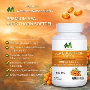 Capsules molles personnalisées d'argousier avec formule botanique à base de plantes pour la fabrication et la distribution de compléments nutritionnels - Product Image 5