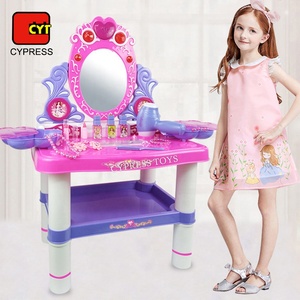 Set di Trucchi Giocattolo di Alta Qualità <span class=keywords><strong>per</strong></span> Bambine con Tavolo da Toeletta e <span class=keywords><strong>Pennelli</strong></span> - Product Image 3