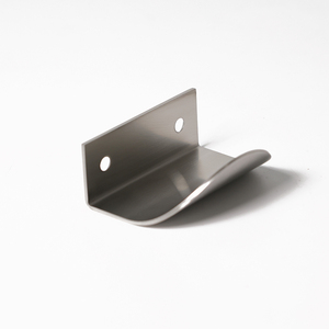 Maniglia Decorativa Moderna BECORA a <span class=keywords><strong>Forma</strong></span> di Foglia in Acciaio Inox 304 Spazzolato, Resistente per Armadi e Guardaroba - Product Image 3