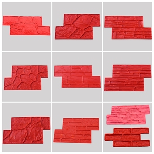 Sellos de Goma para Pared con Textura de Piedra Apilada Vertical y Efecto Concreto en Venta - Product Image 1