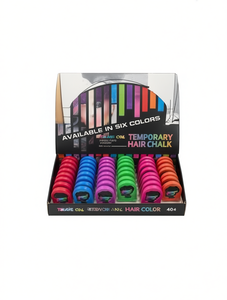 Tiza Temporal para el Cabello, Color Sólido Vibrante para Todo Tipo de Cabello, Uso Adulto, Set de 6 Colores - Product Image 1