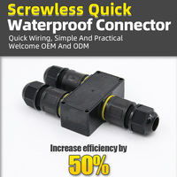 Conector Y impermeable de luz LED de alta calidad en forma de Y 1 en 2 salidas