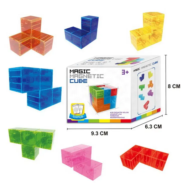 Cubo magnetico del blocchetto del Puzzle del giocattolo di intelligenza dei bambini