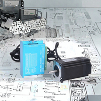 HEJIE Stepper Motor Kit Torsi Tinggi 3NM 57BYGHB80 Hybrid 2-fase Nema 23 Loop Tertutup dan Driver