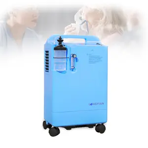 Haut débit de machine de matériel médical de longfian avec le concentrateur de l'oxygène de la canule nasale 5L