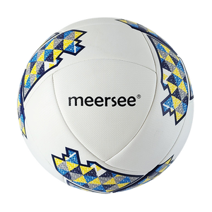 ลูกฟุต<span class=keywords><strong>บอล</strong></span>ยี่ห้อ Meersee ขนาด 5 ผลิตจากวัสดุ PU ทนทาน เหมาะสำหรับการฝึกซ้อม กีฬา และการแข่งขัน พร้อมโลโก้สั่งทำพิเศษ 12 แผ่น - Product Image 1