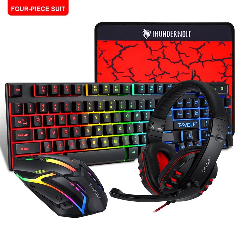 Clavier, souris, casque audio