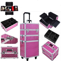 Caja de transporte portátil para cosméticos, estuche de maquillaje para peluquería