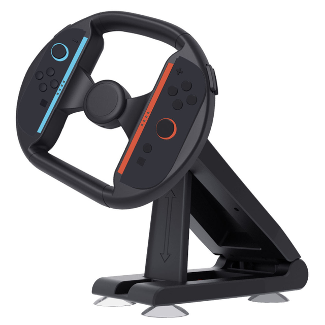 4-in-1 Charging Grip Racing Wheel for Nintendo Switch 2 Joypad Detachable Dual Grip Charging Stand