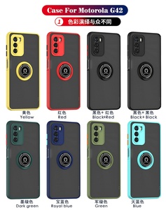 Para <span class=keywords><strong>Motorola</strong></span> <span class=keywords><strong>Moto</strong></span> G22 E32 G30 G10 G20 G31 G41 G42 G50 G51 <span class=keywords><strong>G52</strong></span> G60 G60S, funda mate a prueba de golpes, funda trasera híbrida con anillo - Product Image 6