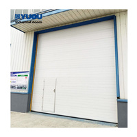 Porte Sectionnelle Industrielle Automatique, Porte d'Entrepôt en Panneau Sandwich, Porte Sur Mesure Facile à Installer