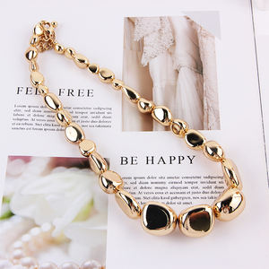 الأكثر مبيعًا سلسلة قلادة نسائية طوق دائرة زفاف الوهق حبة قلادة قلادة للإناث - Product Image 5