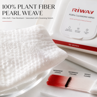 Lingettes démaquillantes jetables naturelles et biologiques pour le visage, les yeux, les lèvres et l'eyeliner, pour le maquillage tenace