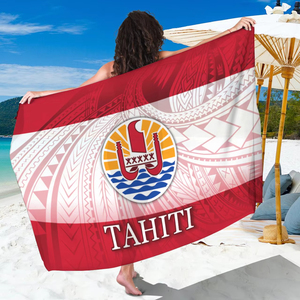 Sarong personnalisé avec motifs traditionnels des îles polynésiennes Samoa <span class=keywords><strong>Tahiti</strong></span> Palau Nauru - Product Image 1