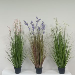Ramo de Flores Artificiales de <span class=keywords><strong>Campanula</strong></span> en Maceta, Duradero, Ecológico, Accesorios para Espectáculos de Danza, Decoración para Hoteles y Eventos - Product Image 6