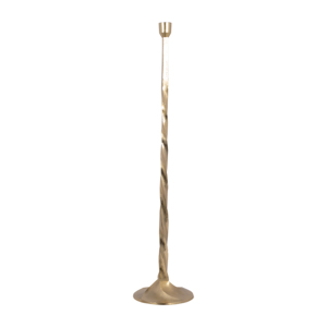 Portacandele alto e ritorto in metallo per centrotavola, decorazioni per la casa - Product Image 1