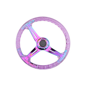 Pièces automobiles, volant en acrylique à 3 branches, transparent, en cristal, modification de voiture de course, luminescent dans le noir - Product Image 4