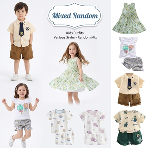 Set di Abbigliamento Estivo per Bambini All'Ingrosso, Mix Casuale di T-Shirt e <span class=keywords><strong>Vestiti</strong></span> per Ragazzi e Ragazze 0-12 Anni, Stock di Abbigliamento per Bambini - Product Image 6