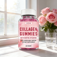 Bonbons à la Collagène aux Fruits, Biotine, Kératine, Vitamines pour la Croissance des Cheveux et la Beauté de la Peau