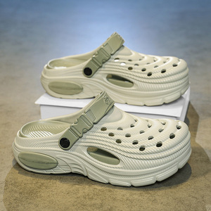 Sandalias para hombre, zuecos de plataforma gruesa antideslizantes para hombre, de doble uso, zapatos transpirables de verano para caminar a diario, adecuados para salidas familiares - Product Image 4