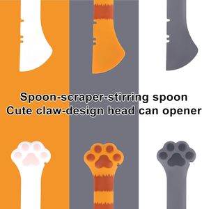 Juego de Cucharas <span class=keywords><strong>para</strong></span> <span class=keywords><strong>Comida</strong></span> de Perro con Diseño de Pata, de Goma Antideslizante, Fácil de Limpiar, <span class=keywords><strong>para</strong></span> Comederos de Mascotas - Product Image 4