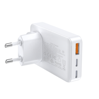 HNT Nouveau chargeur mural ultra-fin PD 30W/45W à charge rapide avec port USB-A + 2 ports Type-C, adaptateur d'alimentation portable pour iPhone OEM/ODM
