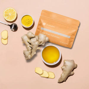 Label pribadi Vegan bebas gula jahe alami suplemen akar kunyit ekstrak Gummies untuk mendukung pemulihan kinerja - Product Image 5