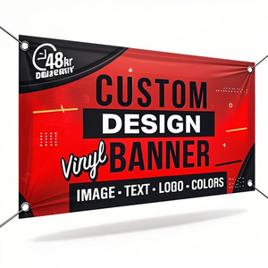 新趋势全彩印刷防水聚酯横幅，可定制尺寸和颜色，铝制旗杆，适合生日活动 - Product Image 6