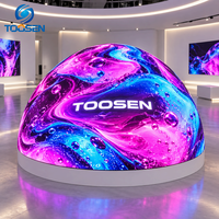 Layar LED Definisi Tinggi TOOSEN Full Sphere P1.5 P2 P2.5 Video Wall LED Indoor untuk Planetarium dan Pameran Edukasi