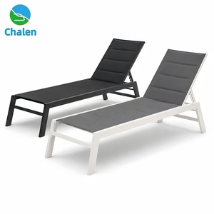 Chaise longue KD moderne et facile à assembler Chaise longue en aluminium pour la plage et les loisirs - Product Image 1