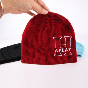 Wholesale Custom Leather Patch <strong>Winter</strong> Beanie,Fisherman Skull Hats <strong>Winter</strong> <strong>Cap</strong> - Product Image 2