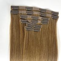 Extensions de cheveux invisibles à clipser, super double drawn, cheveux humains vierges européens, blondes, extensions à clipser en cheveux vierges