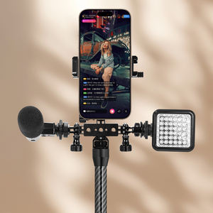 อะแดปเตอร์ยึดโทรศัพท์มือถือกล้องสามตัวทำจากอลูมิเนียมอัลลอยด์สำหรับขาตั้งกล้องเซลฟี่หัวบอลที่หนีบแขนวิเศษสำหรับ GoPro HERO 13 - Product Image 5