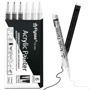 <span class=keywords><strong>Pennarello</strong></span> <span class=keywords><strong>per</strong></span> pittura acrilica <span class=keywords><strong>pennarello</strong></span> colore nero <span class=keywords><strong>bianco</strong></span> <span class=keywords><strong>pennarello</strong></span> a base d'acqua <span class=keywords><strong>per</strong></span> il disegno - Product Image 1