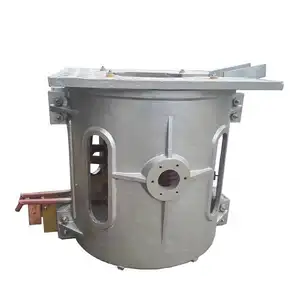 Horno de fundición de hierro de chatarra horno de fundición de metal por inducción eléctrica industrial
