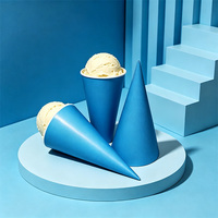 Cornet à glace en papier de bonne qualité, écologique, style unique, Cono Di Gelato Di Carta, cornet à glace en papier pour usage quotidien
