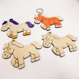 Porte-clés en bois tendance pour femme, en bois de contreplaqué, pour activités de team building et design d'emballages de produits - Product Image 5