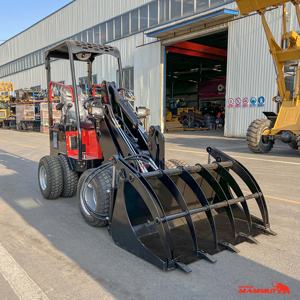 Pemuat kompak Tiongkok hidrostatik, sekop depan kecil beroda mini dengan mesin Kubota untuk penjualan - Product Image 3