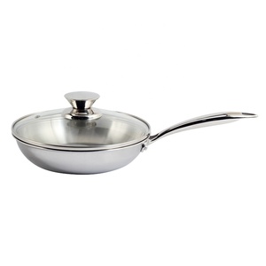 Tri-Ply Stainless Steel Large <b>Induction</b> Compatible Frying <b>Pan</b> - Product Image 1