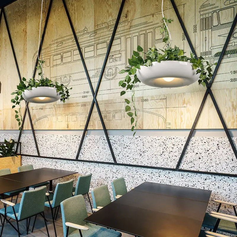 Retro-Pflanzen leuchter im Industries til Eine Vielzahl von dekorativen kreativen Pendel leuchten aus Eisen für das Cafe Restaurant