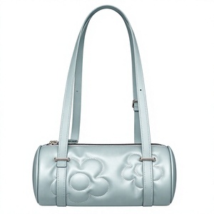 Sac fourre-tout en PU ODM de Beena avec deux poignées, fermeture éclair, motif de couture nuage, style tendance pour un usage quotidien - Product Image 2