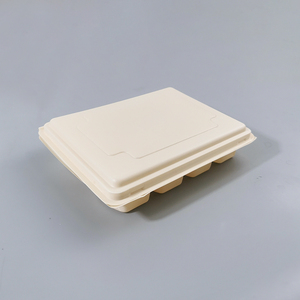 กล่องใส่อาหารทำจากแป้งข้าวโพดแบบใช้แล้วทิ้งกล่องใส่เกี๊ยวแบบใส - Product Image 6