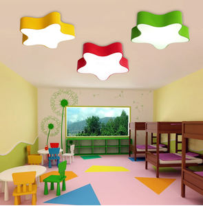 <span class=keywords><strong>Luce</strong></span> della stella dei bambini coloratissimo lampadario a LED a cinque punte per l'illuminazione educativa dell'aula di asilo nido - Product Image 4