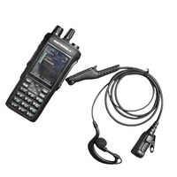 Casque d'écoute Motorola R7 pour talkie-walkie, avec crochet d'oreille en PVC, étanche IPX-6, cordon de 100 cm, noir, moulage et ajustement personnalisés, sans réduction de bruit, R7A/ION/APX