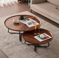 Table basse en bois et en métal de haute qualité de Style nordique lumière Design moderne de luxe pour la combinaison de Table d'appoint de meubles de maison